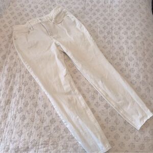 White House Black Market Skinny Ankle White Jeans
